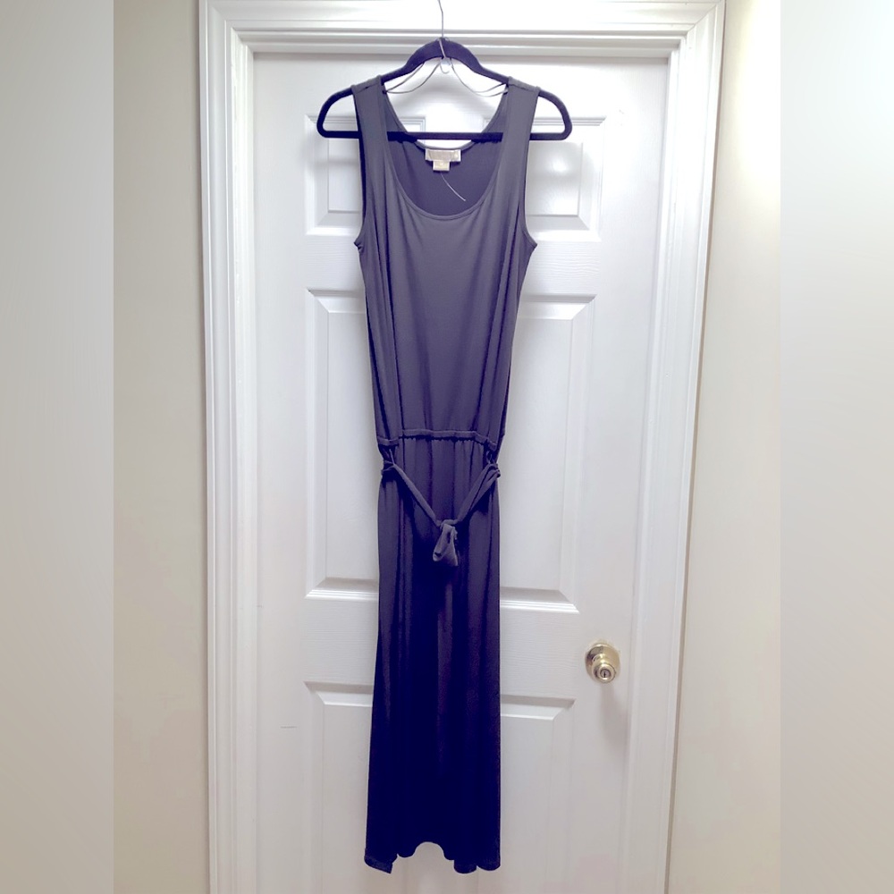 NWOT nice sexy MK Olive Sleeveless Dress elastic waist w/belt.